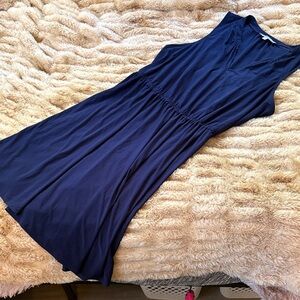 Elegant Navy Midi Dress